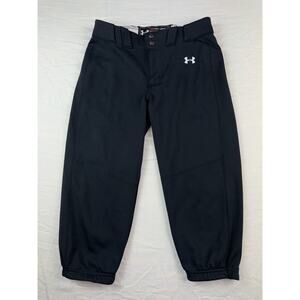 Under Armour Youth Baseball Pants Black Knicker Style Size Medium (10-12)